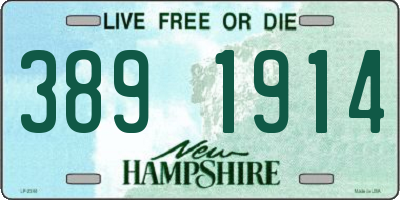 NH license plate 3891914