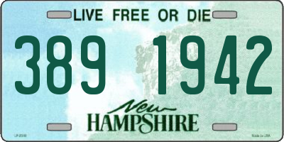 NH license plate 3891942