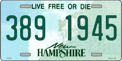 NH license plate 3891945