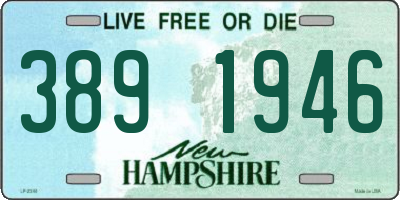 NH license plate 3891946