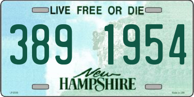 NH license plate 3891954
