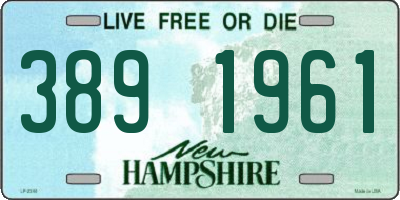 NH license plate 3891961