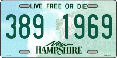NH license plate 3891969