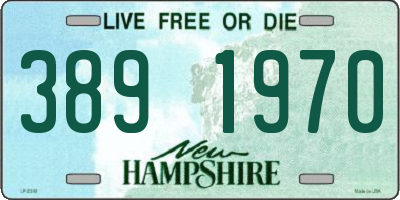 NH license plate 3891970