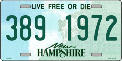 NH license plate 3891972