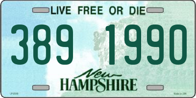 NH license plate 3891990