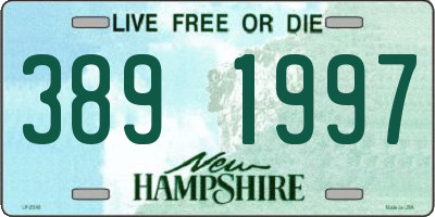 NH license plate 3891997