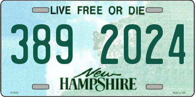 NH license plate 3892024