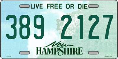 NH license plate 3892127