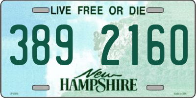 NH license plate 3892160