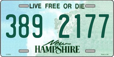 NH license plate 3892177