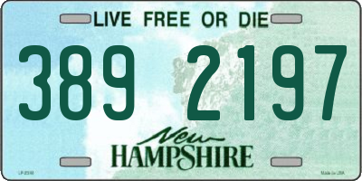 NH license plate 3892197