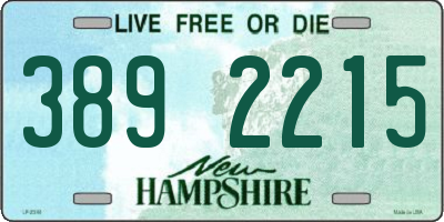 NH license plate 3892215