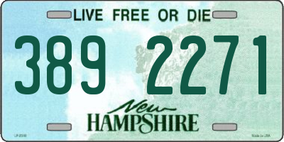 NH license plate 3892271