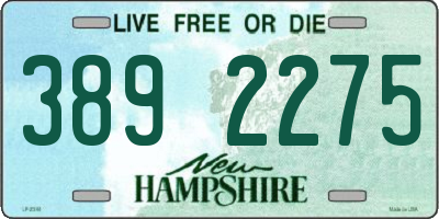 NH license plate 3892275