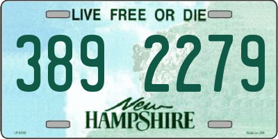 NH license plate 3892279