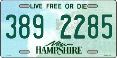 NH license plate 3892285