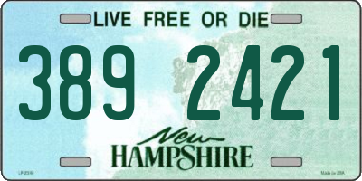 NH license plate 3892421