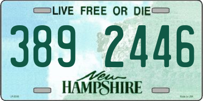 NH license plate 3892446