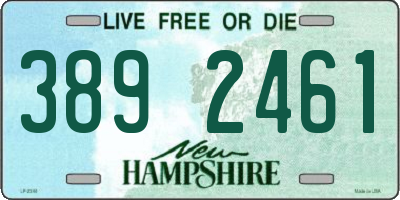 NH license plate 3892461