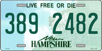 NH license plate 3892482