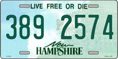 NH license plate 3892574