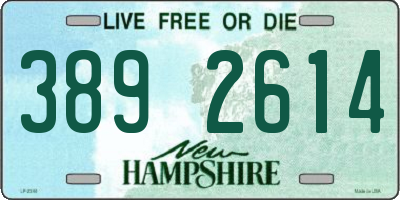 NH license plate 3892614