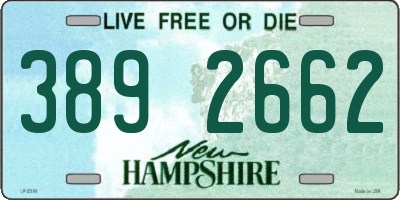 NH license plate 3892662
