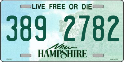 NH license plate 3892782