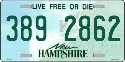 NH license plate 3892862