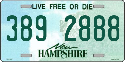 NH license plate 3892888
