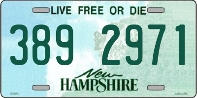 NH license plate 3892971
