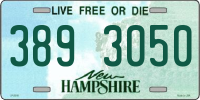 NH license plate 3893050