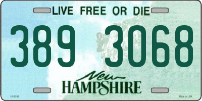 NH license plate 3893068
