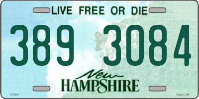 NH license plate 3893084