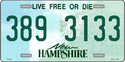 NH license plate 3893133