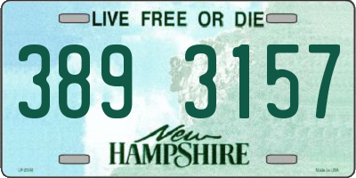NH license plate 3893157