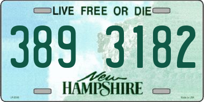 NH license plate 3893182