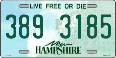 NH license plate 3893185