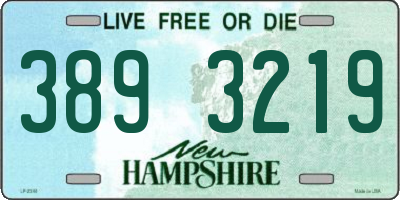 NH license plate 3893219