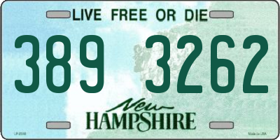 NH license plate 3893262