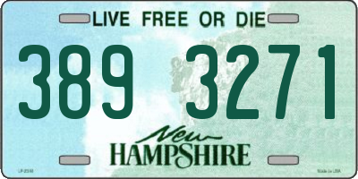 NH license plate 3893271