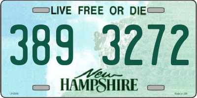 NH license plate 3893272