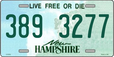 NH license plate 3893277