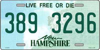 NH license plate 3893296