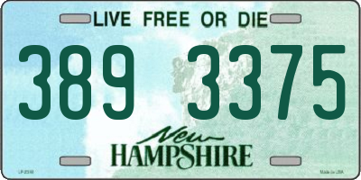NH license plate 3893375