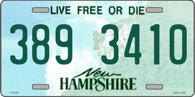 NH license plate 3893410