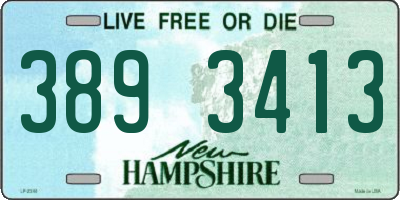 NH license plate 3893413