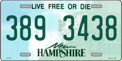 NH license plate 3893438