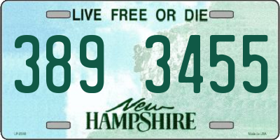 NH license plate 3893455
